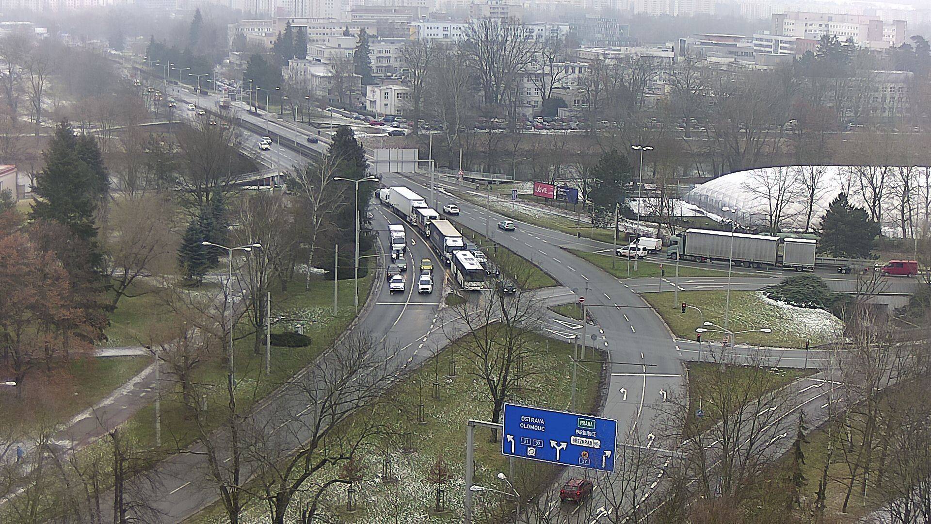 Webová kamera - Křižovatka u soutoku - čas 10:00