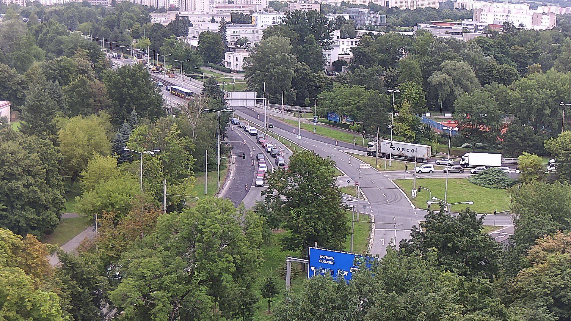 Webová kamera - Křižovatka u soutoku - čas 10:00