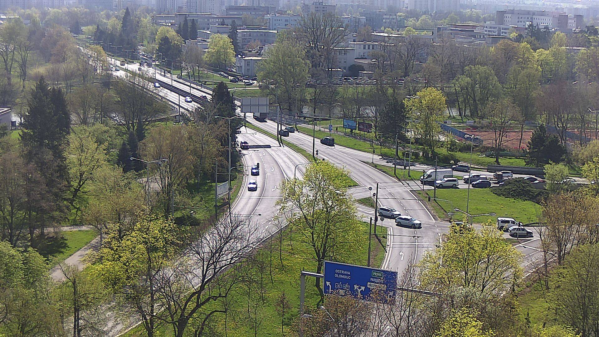 Webová kamera - Křižovatka u soutoku - čas 10:00