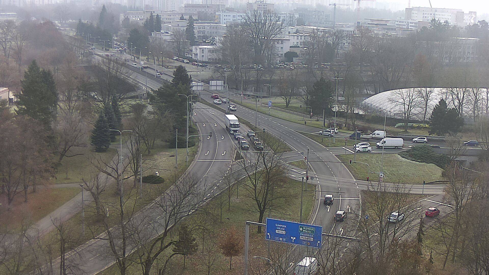 Webová kamera - Křižovatka u soutoku - čas 10:00
