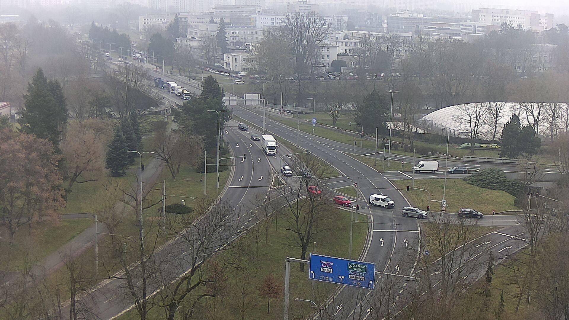 Webová kamera - Křižovatka u soutoku - čas 10:00