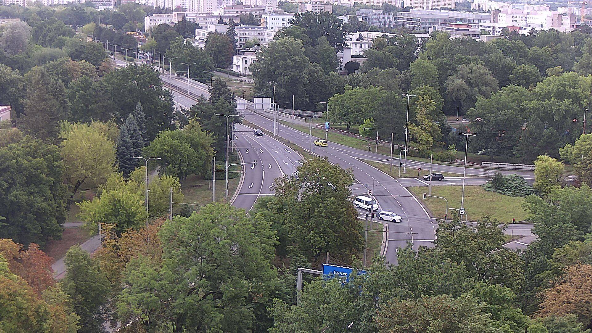 Webová kamera - Křižovatka u soutoku - čas 10:00