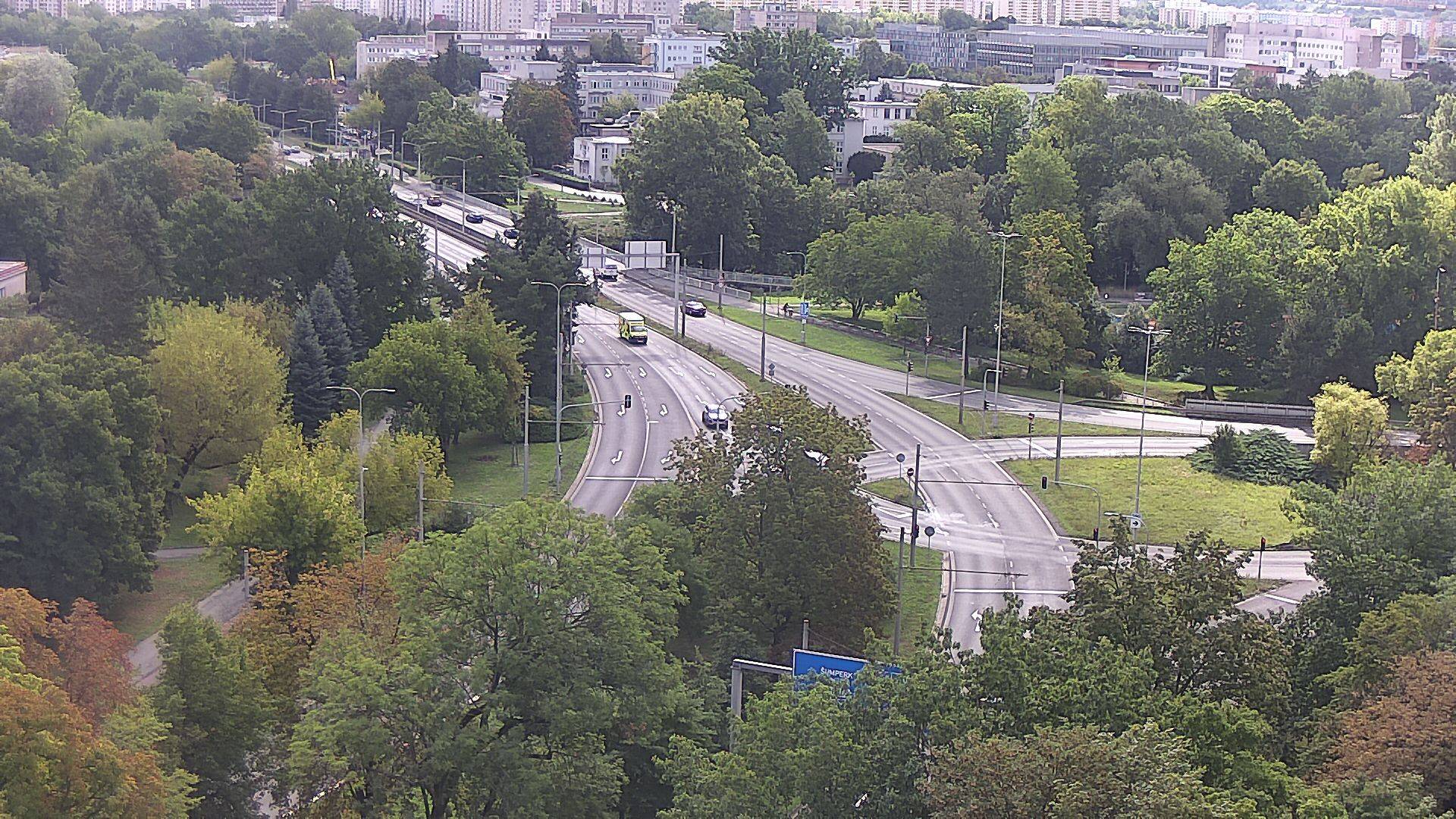 Webová kamera - Křižovatka u soutoku - čas 10:00
