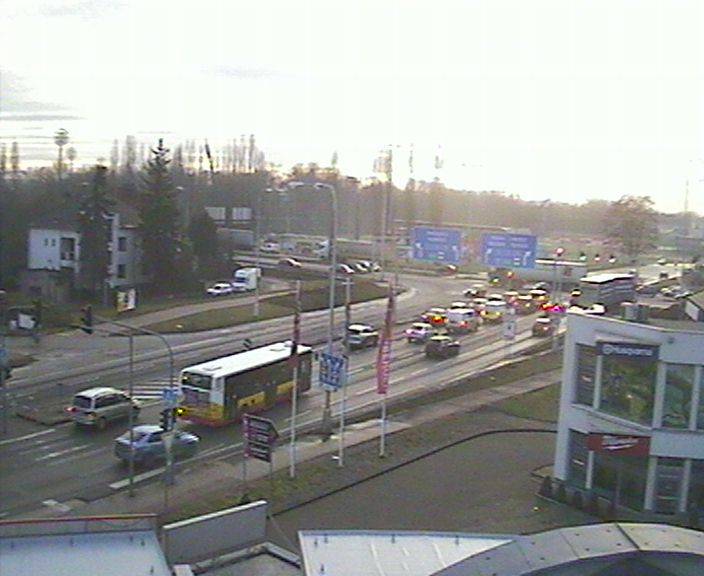 Webová kamera - křižovatka Tesla - čas 16:00