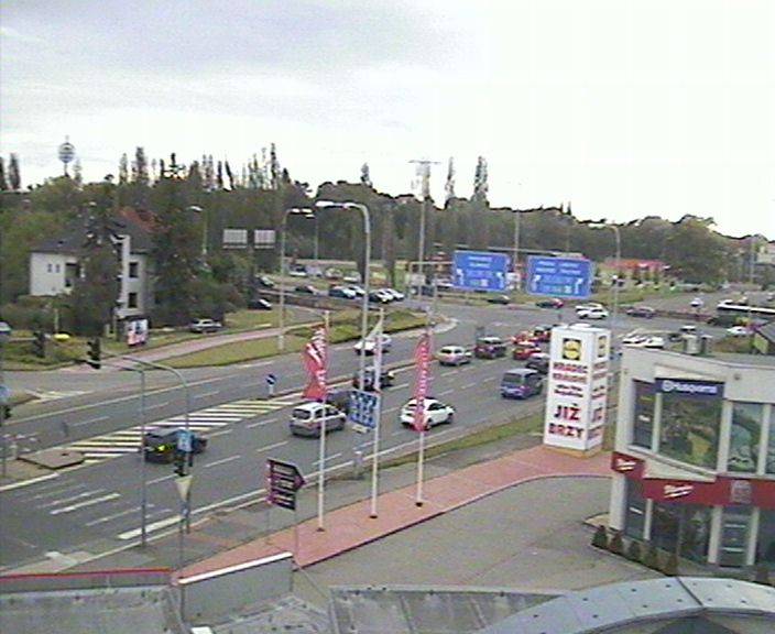 Webová kamera - křižovatka Tesla - čas 16:00