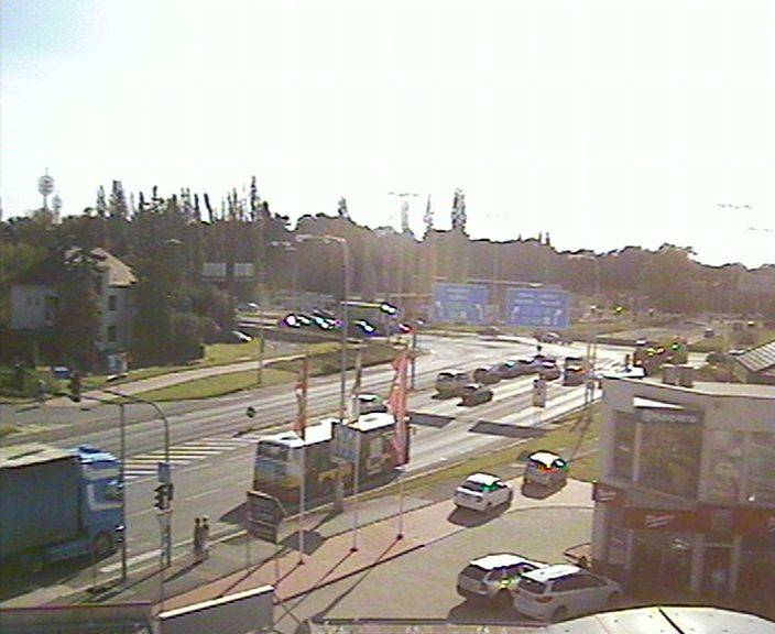Webová kamera - křižovatka Tesla - čas 16:00