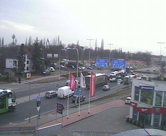 Webová kamera - křižovatka Tesla - čas 16:00