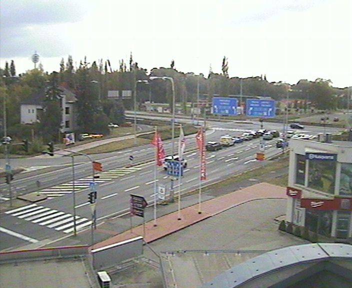 Webová kamera - křižovatka Tesla - čas 16:00