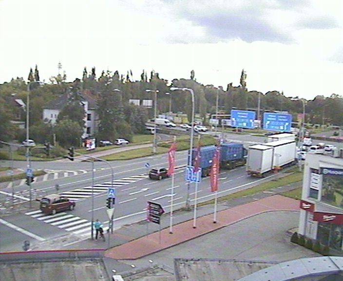 Webová kamera - křižovatka Tesla - čas 16:00