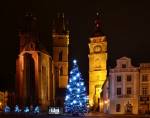 FOTOOKÉNKO: Vánočně nasvícený Hradec