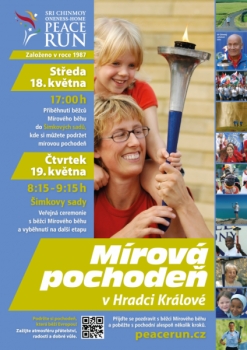 Peace run - Mírová pochodeň v Hradci Králové