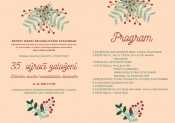 Jubilejní koncert u příležitosti 35. výročí založení Dětského denního rehabilitačního stacionáře