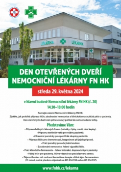 Nemocniční lékárna FN HK - Den otevřených dveří