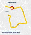 Začne druhá etapa úpravy křižovatky Mileta, k nemocnici se řidiči dostanou objížďkou