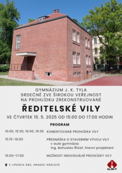 Prohlídka zrekonstruované ředitelské vily