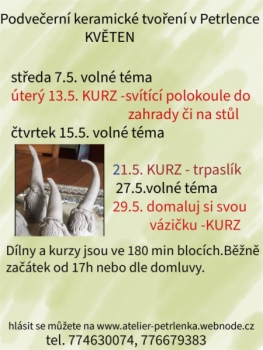 Podvečerní keramické tvoření - květen